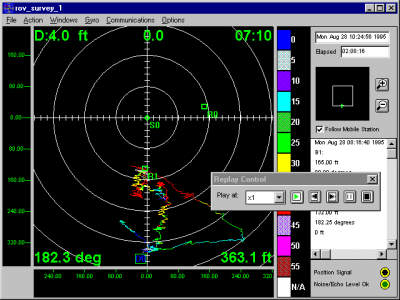 DiveBase-R Tracking Screen